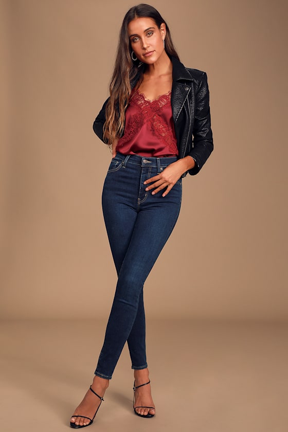 Sweetest Kiss Burgundy Satin Lace Cami Top 5