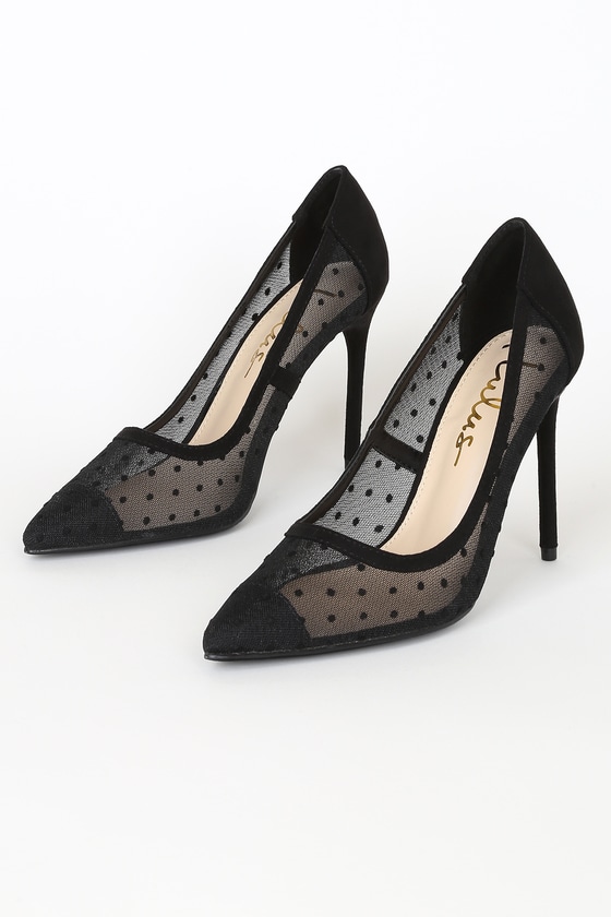 Polka Dot Pumps - Pointed-Toe Pumps 