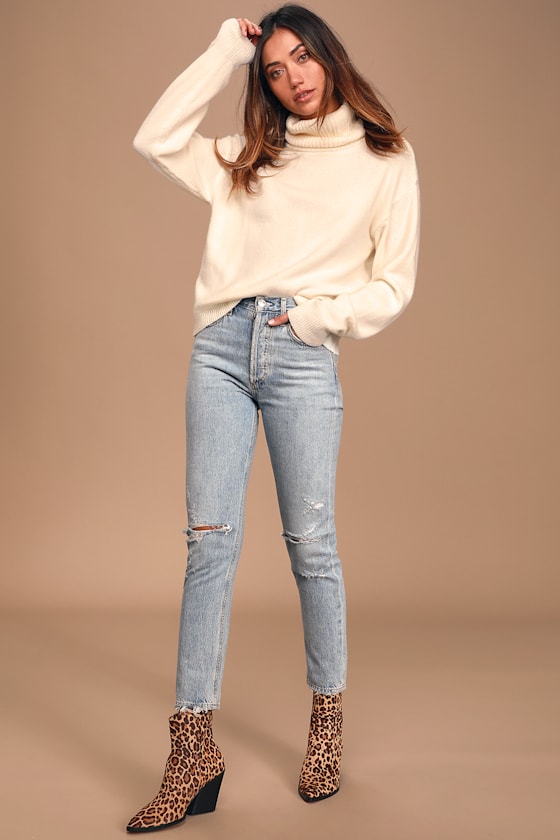 Amazing Memories Ivory Cowl Neck Sweater 2