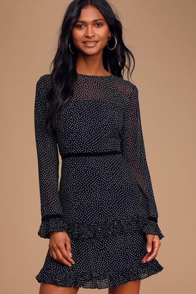 Black Long Sleeve Dresses for Women - Lulus