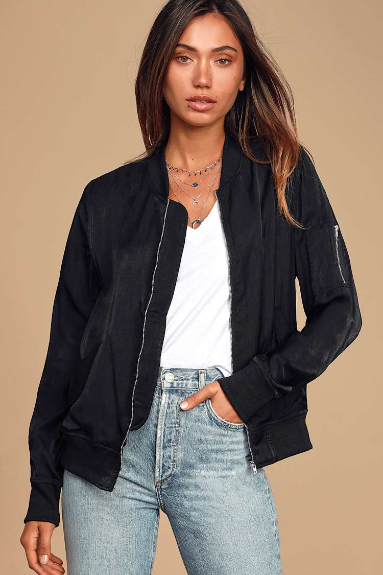 light jacket black