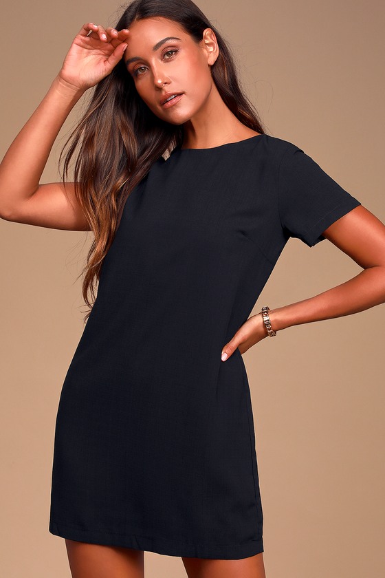 lulus black shift dress