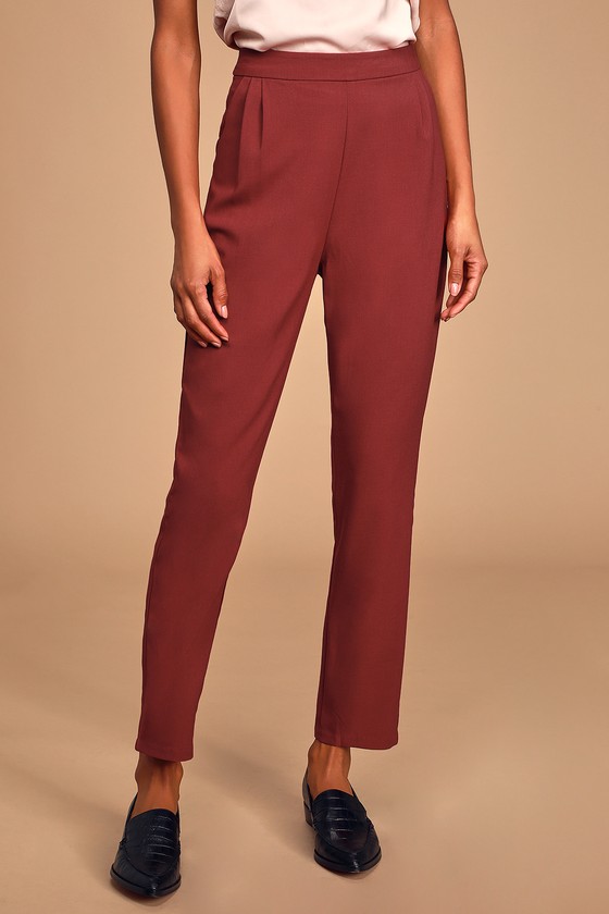 light pink high waisted pants