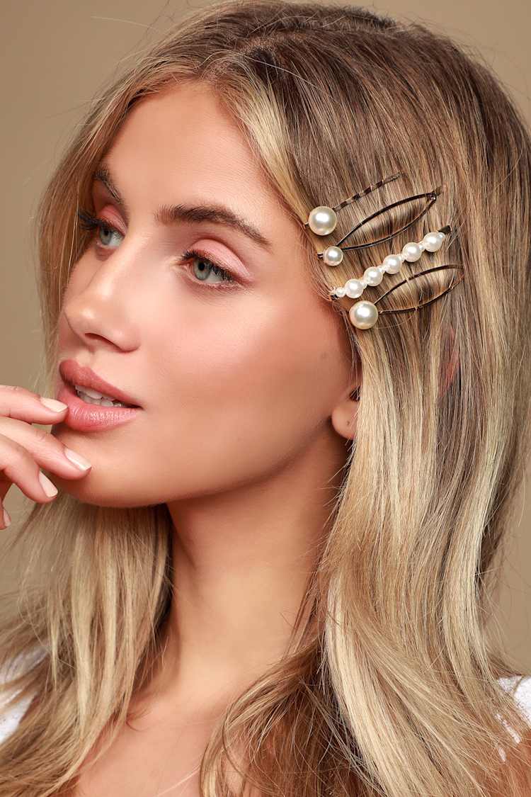 Cute Hair Pins - Pearl Bobby Pins - Gold and Pearl Hair Pins - Lulus