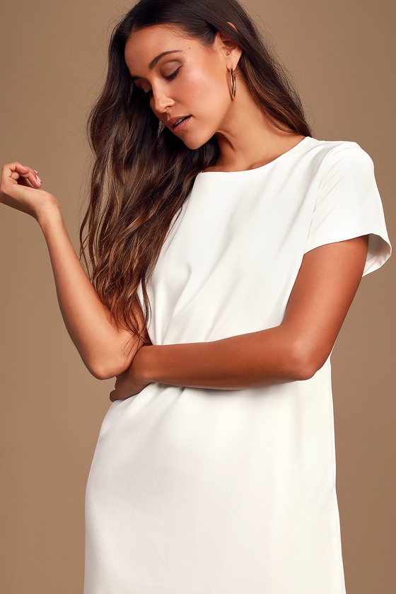 Shift and shout ivory shop shift dress