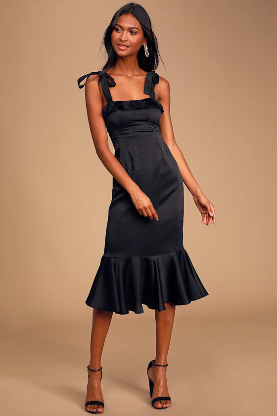 women's white and black dress Queendancer Women Satin A Line Long Formal with size:1X Web Collection: Pretty Extravaganza Della Midi Dress -