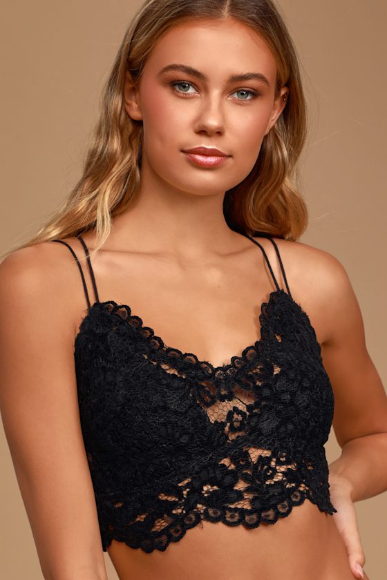 Celine Black Lace Bralette 1