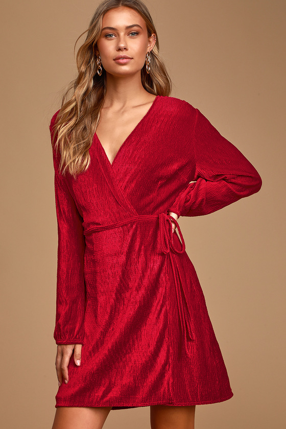 red velvet dress lulus