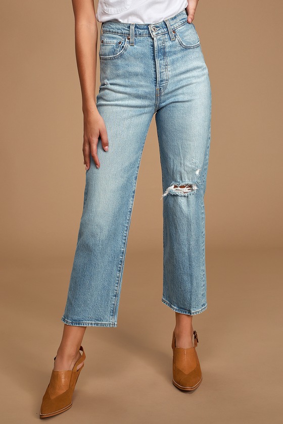 rib cage straight ankle jeans