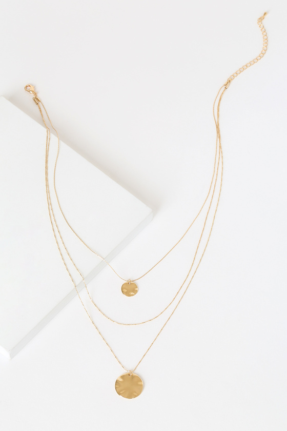 Doubled Up Gold Layered Necklace 4