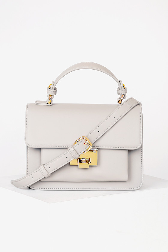 Early to Rise Light Grey Handbag 2