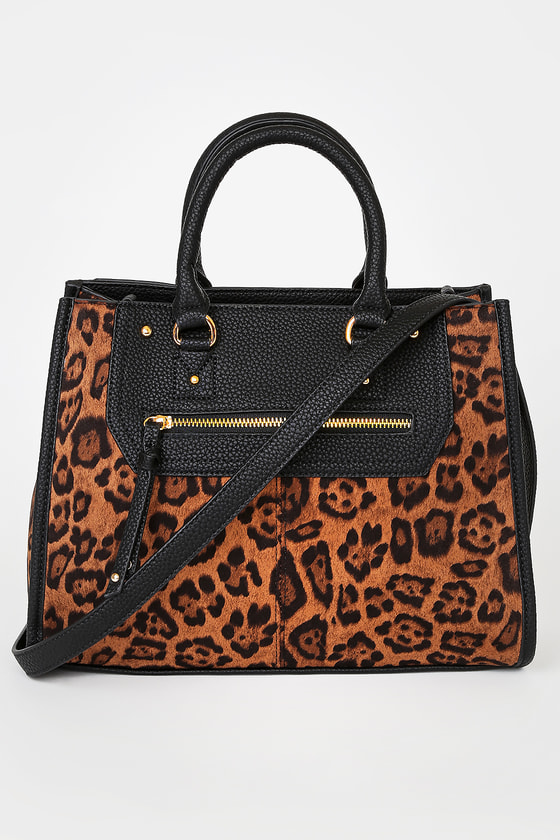 Chic Leopard Print Handbag - Vegan Leather Handbag - Purse - Lulus