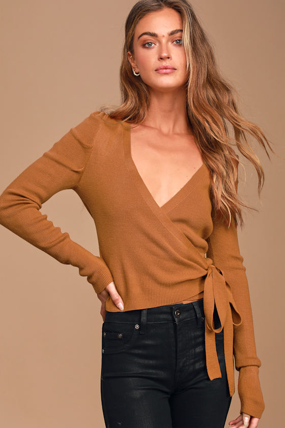 Brown Sweater Top