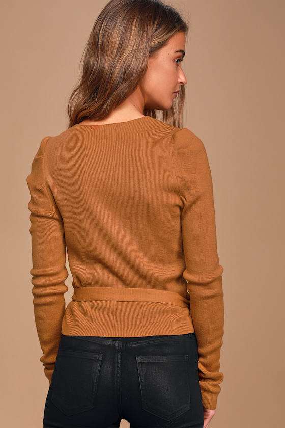 Rust Long-Sleeve Top (white)