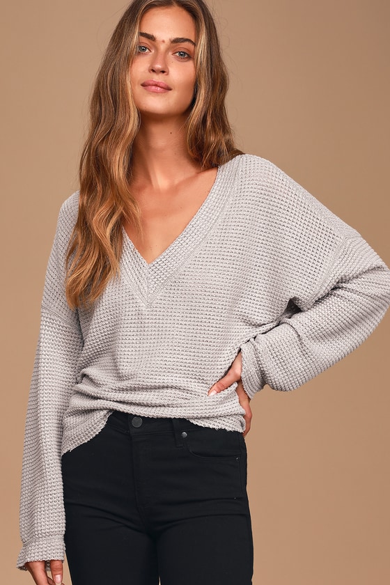 light smoke grey waffle