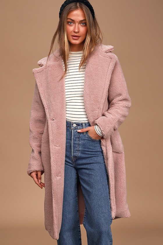 sherpa long jacket