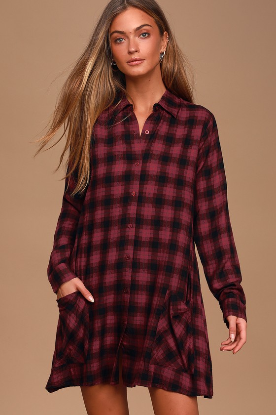 lulus plaid dress