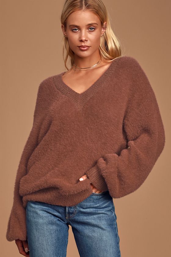 Liana Knit Sweater Rust Blush Combo