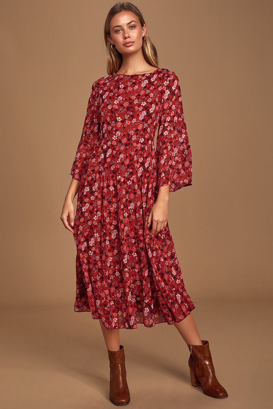 tiered dress long sleeve