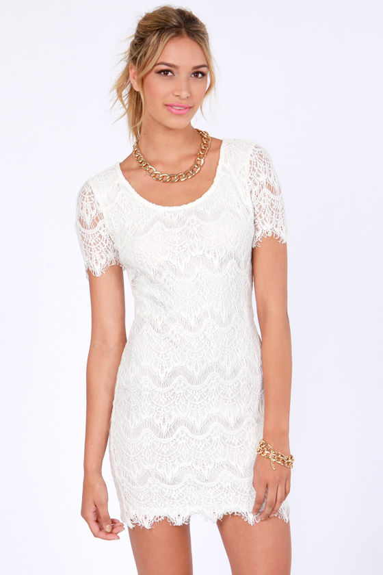 Pacific Pa-lace-ades White Lace Dress