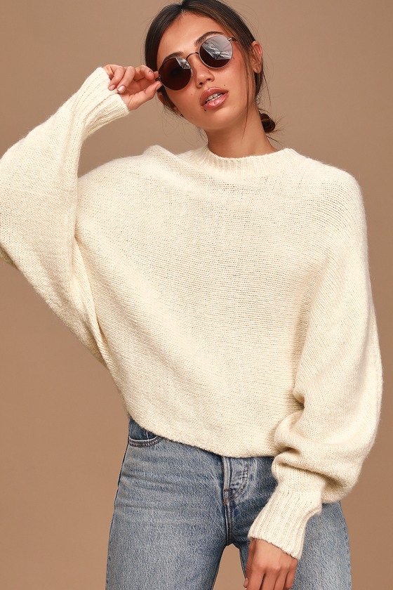 cream christmas sweater