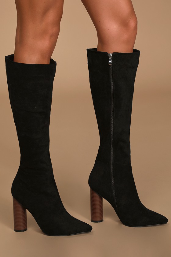 vegan calf length boots