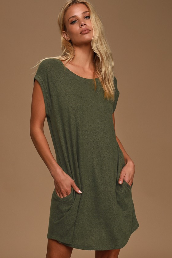 knit shift dress