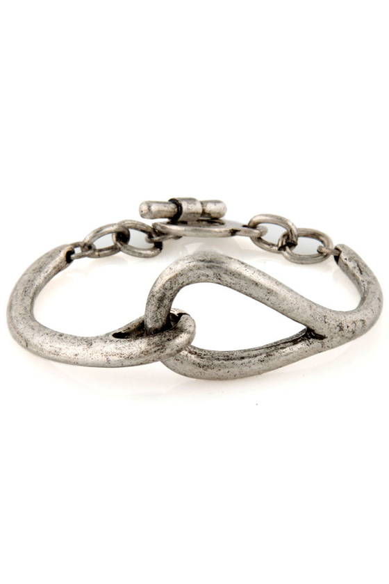 Over and Out Silver Bracelet