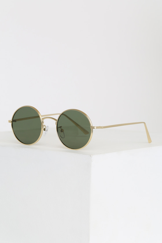 Always a Classic Gold Round Sunglasses 1
