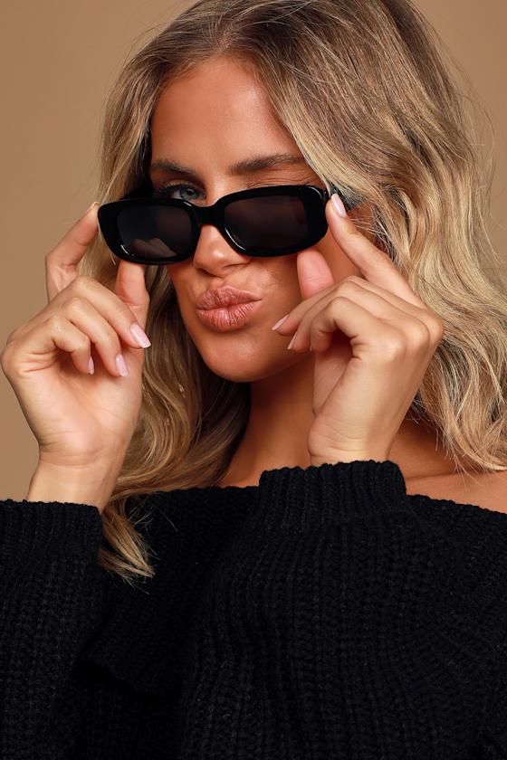 Throwback Black Small Sunglasses 7