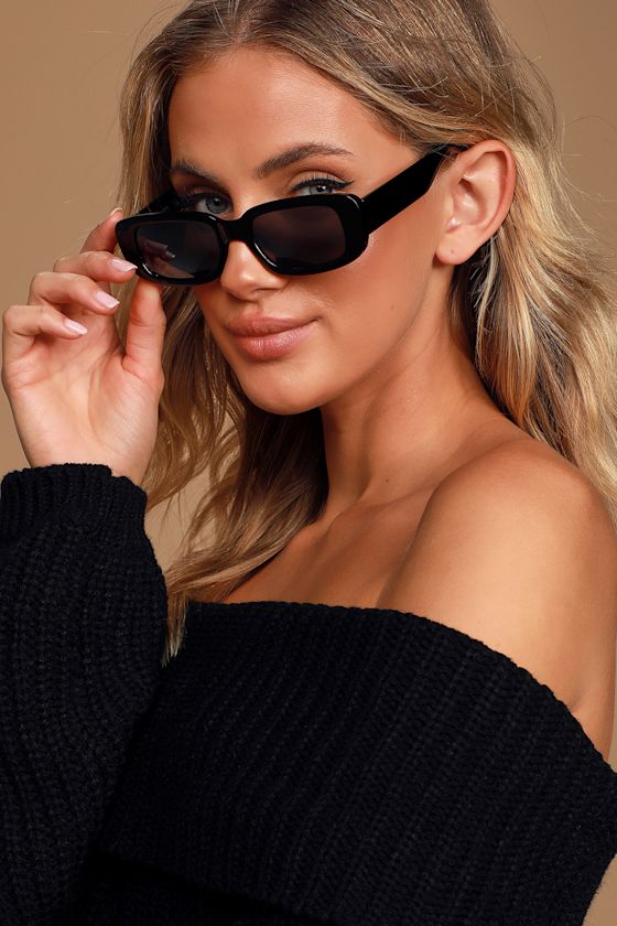 Throwback Black Small Sunglasses 6