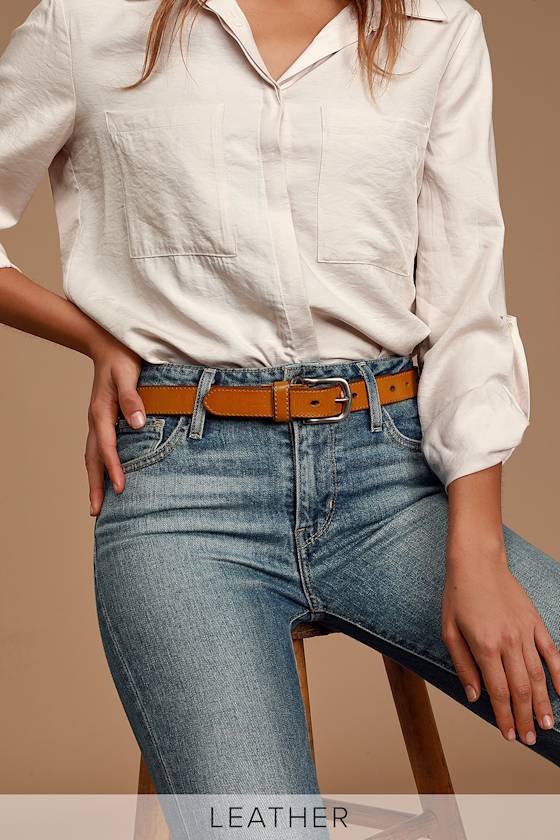 Cute Leather Belt Light Brown Belt Genuine Leather Belt Lulus