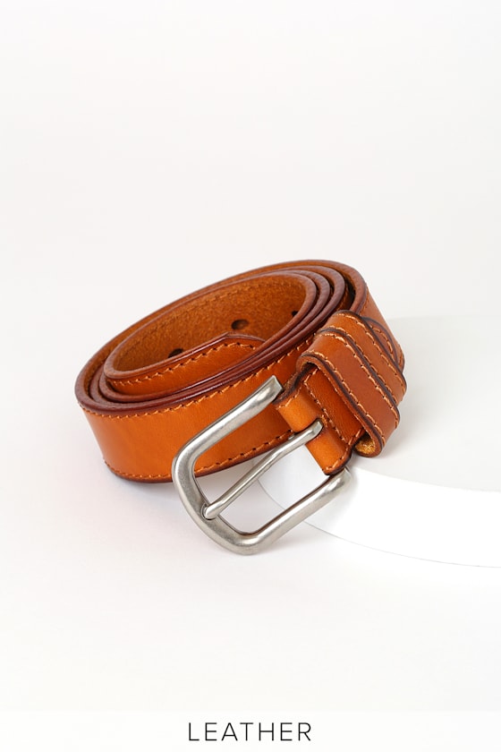 Challenge Accepted Light Brown Leather Belt 2