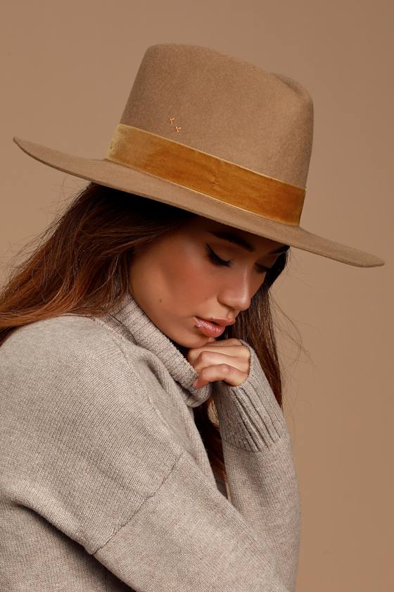 Lack of Color Benson Tri - Brown Wide-Brim Hat - Wool Fedora