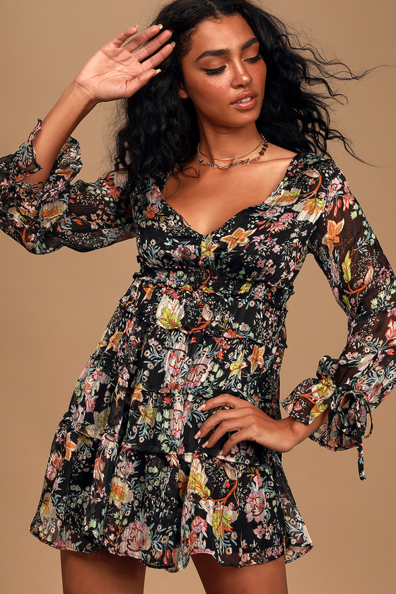 free people always forever velvet mini dress