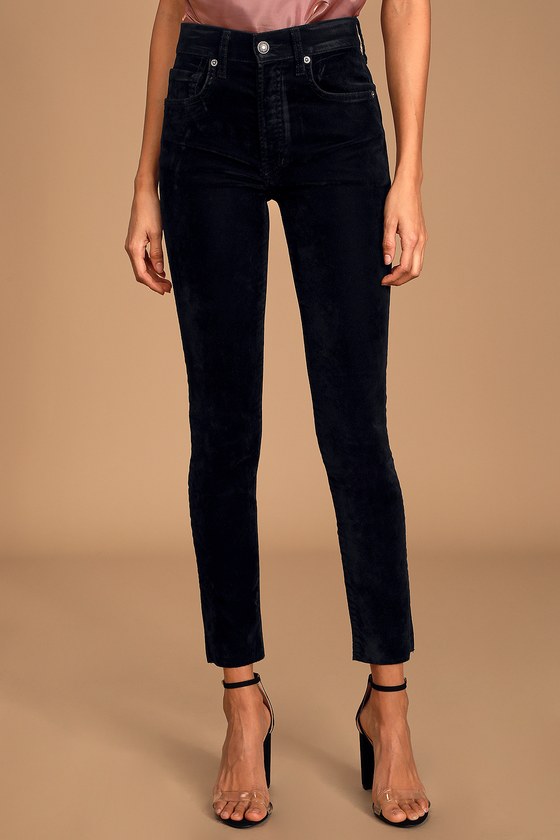 black velvet jeans