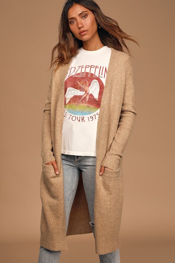 Cozy Season Camel Knit Cardigan 3