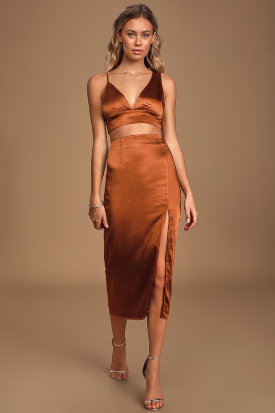 satin asymmetrical top