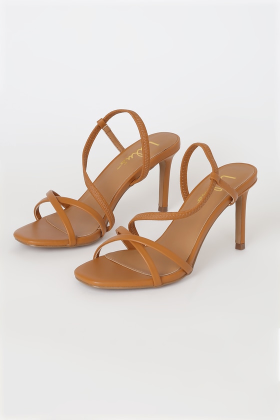 brown strappy shoes