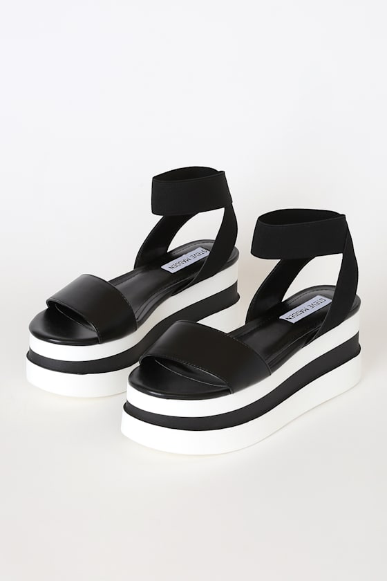 Haze Black Platform Sandals 1