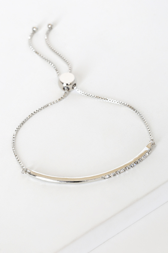 Bound In Love Silver Rhinestone Bracelet 2