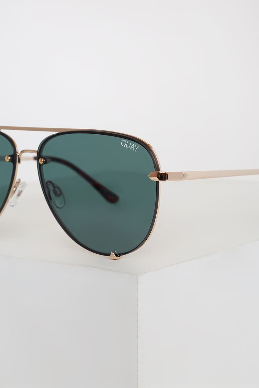 Quay Sunglasses Quay High Key Rimless Teal Quay High Key