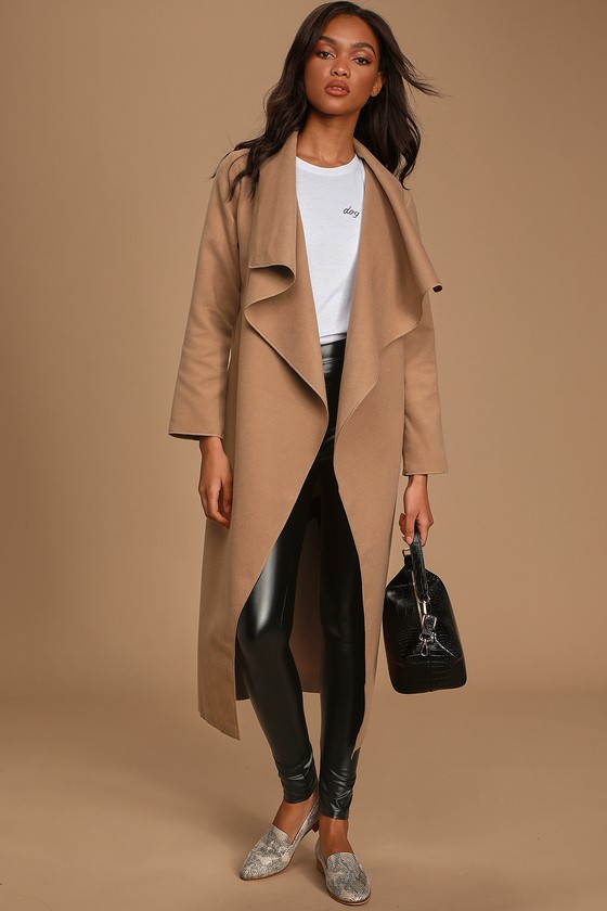 lulus camel coat