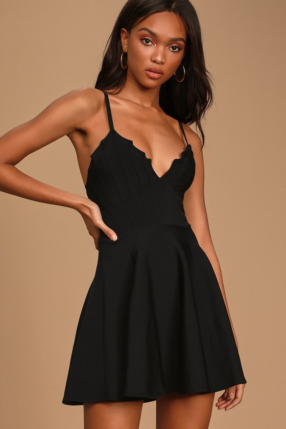 Black Dress - Skater Dress - Bandage Dress - Sleeveless Dress - Lulus