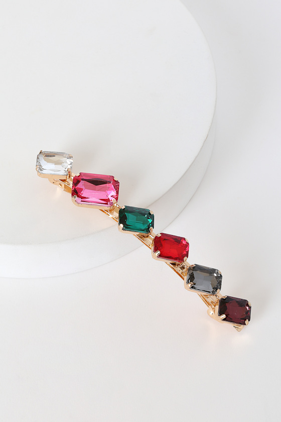Bejeweled Multi-Colored Hair Clip 1