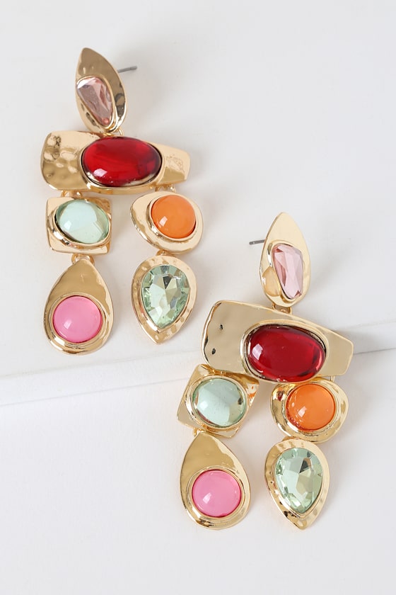Stone In Love Multi-Colored Earrings 2