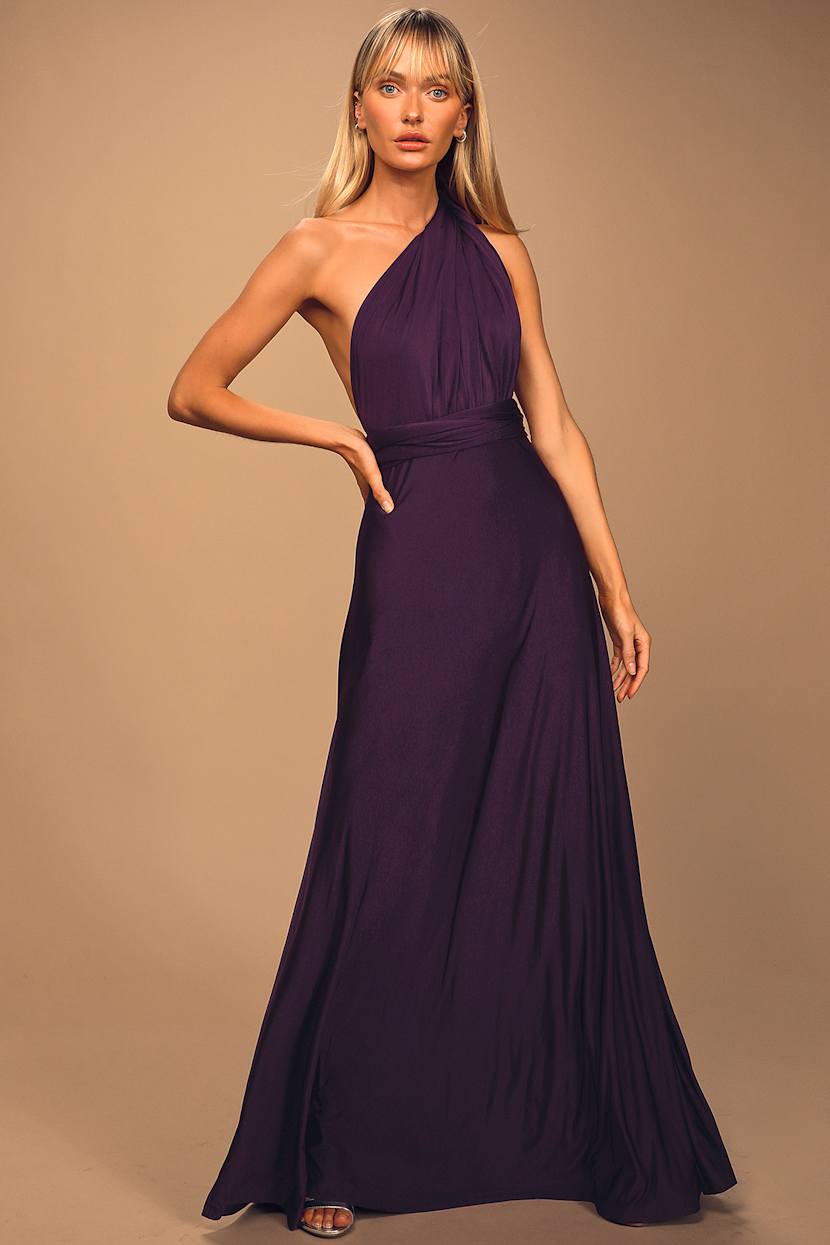 Pretty Purple Maxi Dress - Convertible Dress -Infinity Dress - Lulus