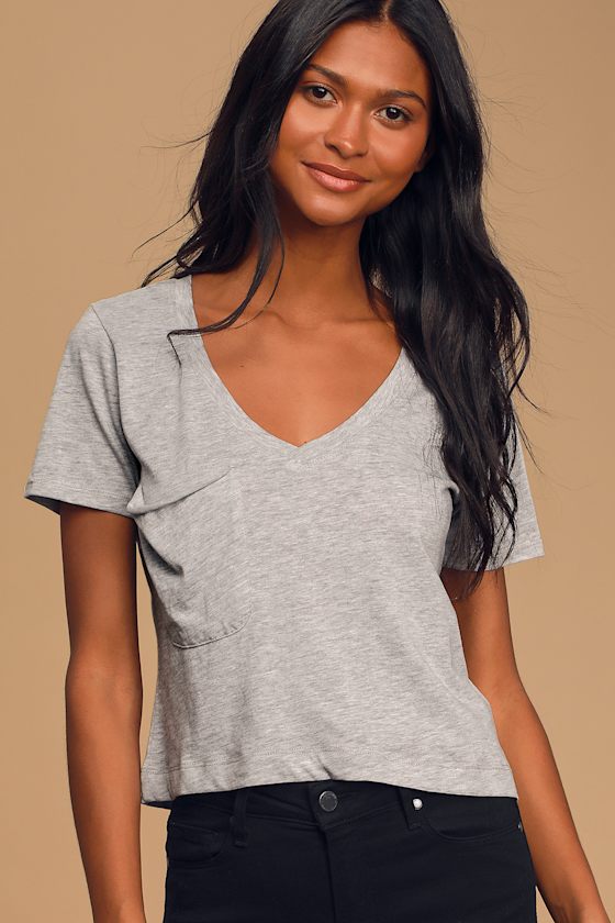 Z Supply The Classic Skimmer - Heather Grey Tee - Basic T