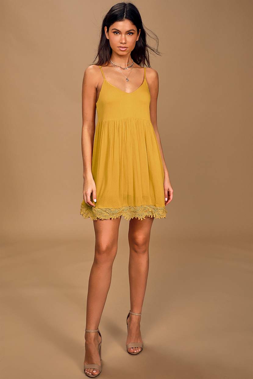 chinese dress ladies Women's Clothing Summer Doll Collar Floral Short Sleeve Dress Slim Fit Waist Tutu Skirt Lace Club Party Dress Vestidos Yellow / S main image 1