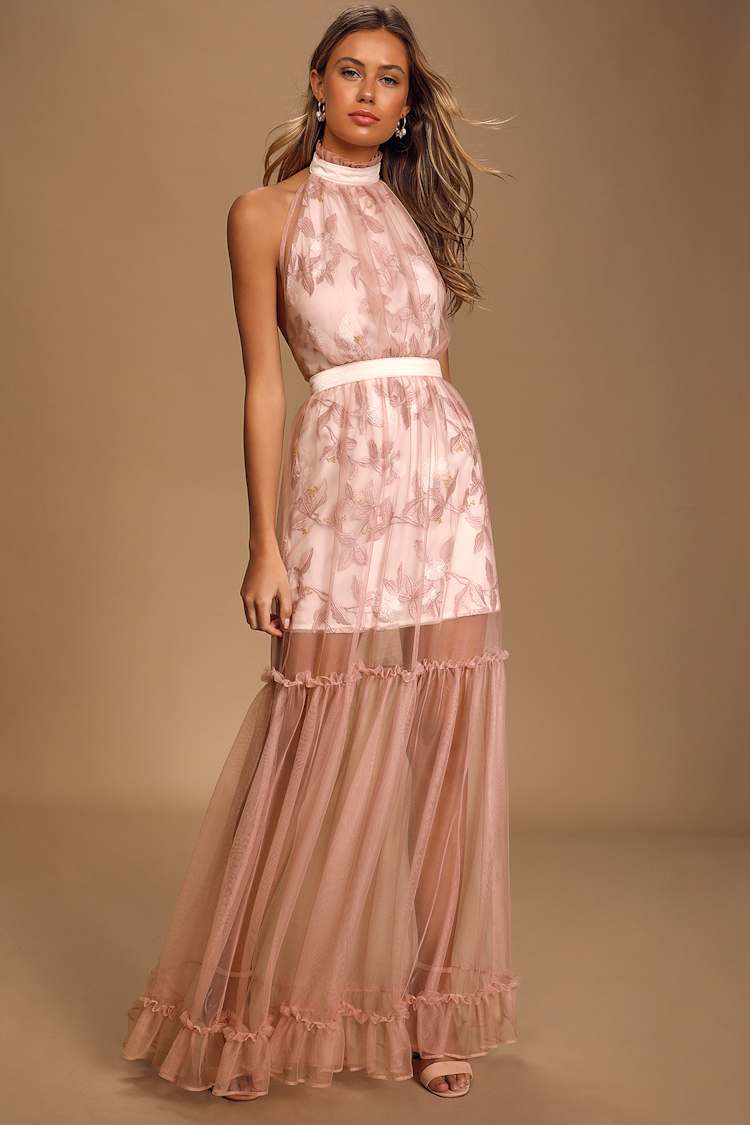 chinese dress ladies Darcey Off Shoulder Maxi Dress - Brown - Buy Women's Maxi Dresses